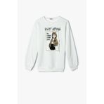 Koton Ekru Kız Çocuk Sweatshirt 5WKG10498AK