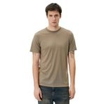 Koton Erkek Basic Tişört Kısa Kollu Bisiklet Yaka Slim Fit Haki (876) L