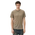 Koton Erkek Basic Tişört Kısa Kollu Bisiklet Yaka Slim Fit Haki (876) S