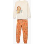 Koton Erkek Bebek Aslan Baskılı 2'li Pamuklu Pijama Takımı - 24 - 36 Ay - Bej