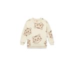 Koton Erkek Bebek Kaplan Baskılı Uzun Kollu Bisiklet Yaka Sweatshirt, Ekru Desenli, 12-18 Ay