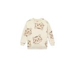 Koton Erkek Bebek Kaplan Baskılı Uzun Kollu Bisiklet Yaka Sweatshirt, Ekru Desenli, 3-4 Yaş