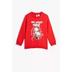 Koton Erkek Bebek Thor Sweatshirt Lisansli Uzun Kollu Bisiklet Yaka Pamuklu Sardonlu