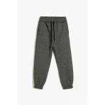 Koton Erkek Cocuk Basic Jogger Esofman Alti Beli Baglamali Cepli Sardonlu