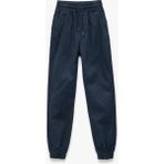 Koton Erkek Çocuk Beli Bağcıklı Cep Detaylı Pamuklu Gabardin Jogger Pantolon - Lacivert - 13 - 14 Yaş