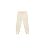 Koton Erkek Çocuk Beli Bağcıklı Pamuklu Basic Şardonlu Jogger Eşofman Altı, Ekru, 3-4 Yaş