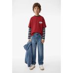 Koton Erkek Çocuk Beli Lastikli Düğmeli Rahat Kesim Denim Pantolon - İndigo - 7 - 8 Yaş