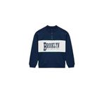 Koton Erkek Çocuk Şardonlu Baskılı Uzun Kollu Fermuar Detaylı Dik Yaka Oversize Sweatshirt, Lacivert, 5-6 Yaş