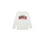 Koton Erkek Çocuk Sweatshirt, 7-8 Yaş, Ekru