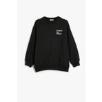 Koton Erkek Çocuk Sweatshirt Slogan Baskılı Uzun Kollu Bisiklet Yaka
