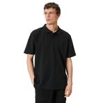 KOTON Erkek Polo Yaka Kısa Kollu Basic Tişört, Siyah (999), M