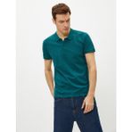 Koton Erkek Polo Yaka T-Shirt Basic Kısa Kollu Pamuklu - Yeşil