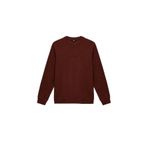 Koton Erkek Regular Fit Uzun Kollu Bisiklet Yaka Baskılı Sweatshirt, Kiremit, L Beden