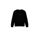 Koton Erkek Regular Fit Uzun Kollu Bisiklet Yaka Baskılı Sweatshirt, Siyah, L Beden