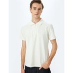 Koton Erkek T-Shirt 5SAM10005MK Ekru - Açık Ekru - 2XL