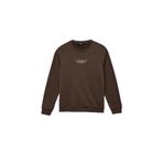 Koton Erkek Uzun Kollu Bisiklet Yaka Baskılı Sweatshirt, Kahve, L Beden