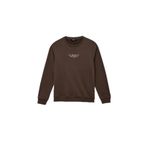Koton Erkek Uzun Kollu Bisiklet Yaka Baskılı Sweatshirt, Kahve, M Beden