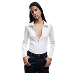 Koton Fermuarlı Slim Fit Gömlek Yaka Kaşkorse Uzun Kollu Tişört