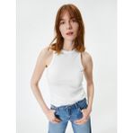 Koton Fitilli Atlet Halter Yaka Basic - Beyaz