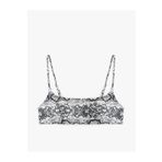 Koton Hafif Destekli Yılan Desenli İnce Askılı Bralet Bikini Üstü