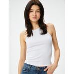 Koton Halter Yaka Atlet Fitilli Slim Fit - Beyaz