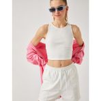 Koton Halter Yaka Crop Atlet - Ekru