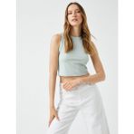 Koton Halter Yaka Crop Atlet - Yeşil