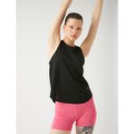 Koton Halter Yaka Spor Atlet Relax Fit - Siyah
