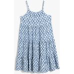 Koton Ince Askılı Etnik Desenli Mini Elbise - Ekru - 9 - 10 Yaş