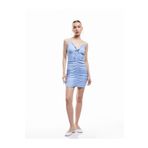 Koton İp Askılı Drapeli Fiyonk Detaylı Slim Fit Bodycon Mini Elbise