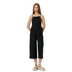 Koton Kadın Crop Salopet Keten Karışımlı Tulum
