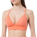 Koton Kadın V Yaka Biyeli Bikini Üstü, Mercan (443), 34