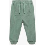 Koton Kanguru Cepli Beli Lastikli Pamuklu Jogger Yeşil Erkek Bebek Eşofman Altı 6WMB40020TK - 24 - 36 Ay - 338-Yeşil