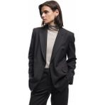 Koton Kapaklı Çift Cepli Uzun Kollu Kruvaze Blazer Ceket - Kahve - 40