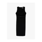 Koton Kemer Detaylı A Kesim Slim Fit Kolsuz Bisiklet Yaka Midi Elbise