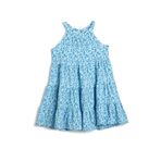 Koton Kids 3SKG80078AK1031 Mavi Çiçekli Kız Çocuk Elbise