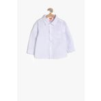 Koton Kids Beyaz Erkek Bebek Cep Detayli Erkek Gömlek 9YMB68063GW
