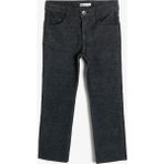 Koton Kids Erkek Çocuk Kadife Pantolon - Gri - 3 - 4 Yaş