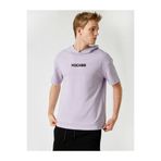 Koton Kisa Kollu Baskili Kapüşonlu Sweatshirt