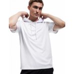 Koton Kısa Kollu Kapşonlu Oversize Spor Tişört - Beyaz