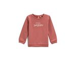Koton Kız Bebek Baskılı Sweatshirt Pamuklu ,Pembe ,9/12 Ay