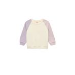 Koton Kız Bebek Bisiklet Yaka Uzun Kollu Şardonlu Pamuklu Sweatshirt, Ekru, 18-24 Ay