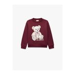 Koton Kız Çocuk Ayıcık Baskılı Uzun Kollu Bisiklet Yaka Sweatshirt, 13-14 Yaş