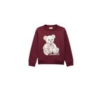 Koton Kız Çocuk Ayıcık Baskılı Uzun Kollu Bisiklet Yaka Sweatshirt, 9-10 Yaş