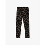 Koton Kız Çocuk Normal Bel Kalp Baskılı Normal Paça Tayt 4/5 Yaş Siyah pattern (BDL)