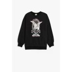 Koton Kız Çocuk Sweatshirt Unicorn Baskılı Uzun Kollu Bisiklet Yaka Şardonlu