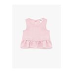 Koton Kolsuz Fırfırlı Pembe Kız Bebek Bluz 6SMG60003AW