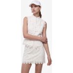 Koton Koton x Melis Ağazat - Slim Fit Mikro Mini Dantel Etek - Ekru