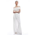 Koton Krep Kumaş Drape Detaylı Straplez Bluz