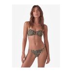 Koton Metalik İplik Detaylı Parıltılı Leopar Desenli Bikini Altı